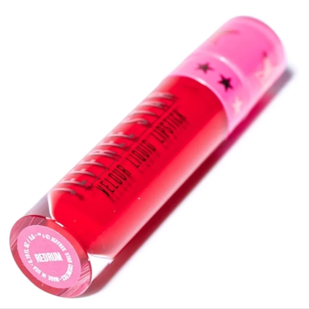 Jeffree Star Red Liquid Lipstick Vibrant Glossy Finish Redrum Women's Makeup